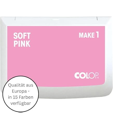 COLOP Nachfüllfarbe für MAKE Stempelkissen | Weinrot | 25 ml wasserbasierte Stempelfarbe mit praktischer Verstreichdüse | Cozy Red