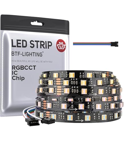 APA102C RGB LED-Streifen – Adressierbar, 5m, 30 LEDs/m, 5V, IP20, Nicht Wasserdicht, Für Coole Lichtprojekte