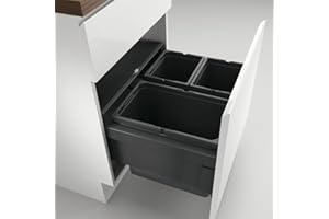 Naber Cox Base 360 S/600 – 3 sin Biodeckel basura/antracita/2 x 10 + 1 x 22 L