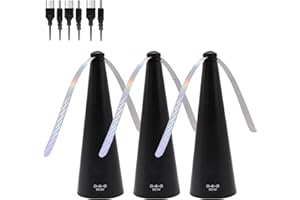 OALYGEI 3 Pièces Ventilateurs Anti-Mouches pour Table - Ventilateur De Table Portable Rechargeable par USB, Ventilateurs Anti-moustiques Silencieux, Répulsifs Anti-Mouches pour Terrasses,Restaurants