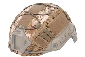 ATAIRSOFT Tactique Couvre-Casque de Chasse Militaire Paintball en Tissu de Nylon d'Airsoft Paintball pour Les Casques Rapides de BJ/PJ/MH (AOR1)