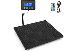 Apritsce Báscula Digital, 50g-300kg Balanza Postal, Balanza de Envíos con Función de Retención y Tara para Paquetes Equipaje de Almacén, Plataforma de Aleación Duradera, Pantalla LCD Externa