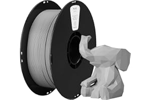 kexcelled PLA Filamento per Stampante 3D 1,75 mm +/- 0,03 mm, Colori Vivaci, Alta Stabilità, Adatto a Moltissime Stampanti FDM, Bobina da 1 kg (2,2 lbs), Grigio