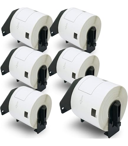 Rollo Etiquetas Para Brother Ql-500 Ql-570 Ql-700 Con Base | Cuotas Sin