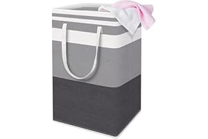 Obidodi 75L Large Laundry Basket, Collapsible Washing Basket for Laundry, Waterproof Laundry Hamper with Handles, Freestanding Laundry Bin Dirty Clothes Bin Suitable for Bedrooms Bathroom etc