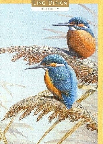 KINGFISHERS ON GRASS BIRTHDAY GALLERIA COLLECTION