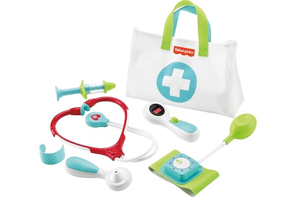 Fisher Price DVH14 Toy Doctor's Bag, åldrar 3 och äldre