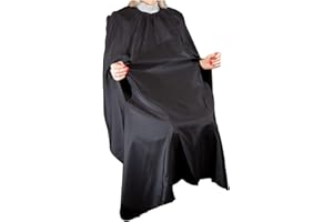 ‎IC-COLLECTION Hairdressing Cape with Hook Closure & Hand Slits, Breathable, Water-Repellent (with or without Collar)
