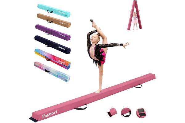 FBSPORT Poutre de Gymnastique 300 CM Poutre d'équilibre de Gymnastique se Pliante, équipement d'exercice de Sport de Faisceau de Faisceau de Plancher de Gymnastique pour la Formation d'enfants