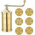 faas Pure Brass Sev Sancha Machine with Free 6 Different Jali for Making Different Types of Sevaiya, Sev, hakli Sacha, Chakli,(Brass) Idiyappam/noolputtu/Sevanazhi Sevaiya/janthikalu