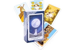 DANGMENG Luna Lapin Kaninchen Tarot, Tarot Card, 12X7 Party Game