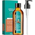 Argan Oil, Moroccan Argan Hair Oil for hair & skin & body multi- purpose, argan oil has remarkable effects on the hair, scalp beard, and it can be used for all skin types, 100ml