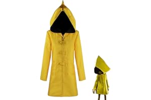 Monivi Little Nightmares Six Cosplay Costume Yellow Hooded Coat Uniform for Halloween Comic Con Cosplay Party