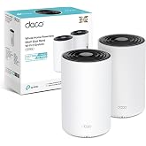 TP-Link Deco PX10(2-Pack) AX1500 WiFi Mesh WiFi System 6 + AV1000 PLC, Full Coverage for Home, Smart Roaming, Gigabit, Compat