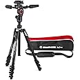 Manfrotto Befree Advanced 3-Way Tripod Kit, Tripod and Fluid Head in Aluminium for Cameras and Camcorders up to 6 kg, Ultra-Compact, Photo Accessories for DSLR , CSC, Mirrorless, Photo and Video