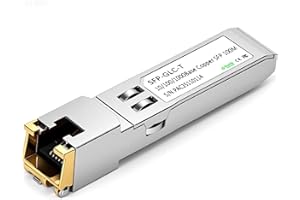 OFFCUP 1PC SFP+ RJ45 Copper Transceiver up to 100m, 1.25G Fiber to Copper RJ45 Media Converter, 1000Base-LX to 10/100/1000Base-TX, Compatible for Cisco Meraki Other Switches