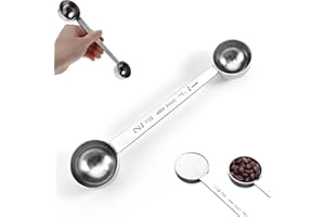GETFACAI Protein Scoop, 30g Scoop, Measuring Protein Scoop Set, Dual-Headed Stainless Steel Scoop, Powder Dispenser Scoop for Protein Powder, Dispenser Protein Powder, Measuring Scoop, Scoops for Powder