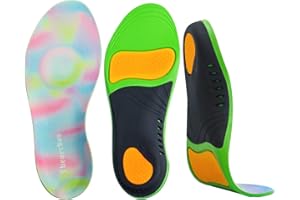 THEARCHES Kinder Orthesen Einlegesohlen Fußgewölbe Unterstützung Schuheinlagen, Tiefe Fersenschale Innensohle Plattfüße, Plantarfasziitis, Überpronation, Fußgewölbe Ferse Schmerzlinderung Sporteinlagen