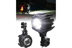 SUPAREE Faretti LED Moto supplementari Faretti led moto con Cablaggio faretti supplementari Moto LED con Cablaggio IP68 impermeabile 9-30V per R1200GS F800GS F650 LC ADV 1190 1190R 1290
