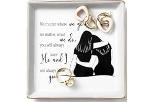 Titanape Sister Gifts from Sister Birthday Gifts, Personalized Trinket Dish Gifts for Women, Valentines Mothers Day Birthday Wedding Presents for Sister, Best Friends, Sister-In-Law