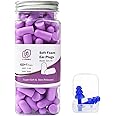 LYSIAN Ultra Soft Foam Earplugs 60 Pairs, 38dB SNR Ear Plugs for Sleeping, Study, Shooting, and All Loud Noise , Purple