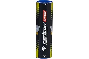Carlton Badmintonball Club C100 Gelb, mittelschnell (77 korn), für Schüler, Junioren und nybörjare (1 x 6 dos)