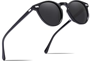 Carfia Gafas de sol Mujer Polarizadas Vintage con Montura de Acetato y Protección UV400