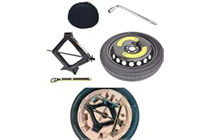 D'ANGELO 1988 Ruotino di scorta 17" compatibile con Toyota Yaris Cross, C-hr (no sta nel sottovano), Corolla, Auris con Cric Chiave Sacca e Organizer