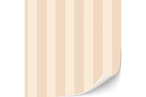 TexturKontor 3 Blatt selbstklebende Tapeten für Puppenhäuser Maßstab 1:12 moderne Tapeten Art DécoTapeten Artdeco Tapeten (Cremefarbene Streifen)