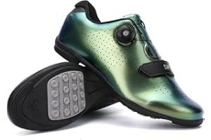 Hixingo Scarpe da Ciclismo Uomo Strada, Donna Scarpe da Strada e Mountain Bike con Suola in Gomma, MTB Scarpe da Bicicletta Scarpe da Equitazione per Interni Antiscivolo e Traspiranti