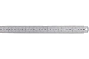 Connex skala stål – 300 mm längd – metrisk skala – hållbar och robust – med upphängningshål – för hem, hobby & verkstad/ståls