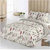 COTTON ARTean Reversible Duvet Cover Salve 90% Cotton Bed | Includes 2 pieces: F.Duvet 150 x 220 + 1 Pillow Closure Buttons.