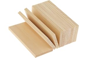 Tenlacum 10 paneles de madera de pino natural para modelar manualidades (30 cm)