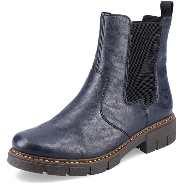 Rieker - Chelsea boots zwart croco lak | Schuurman Schoenen