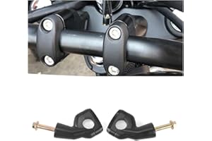 IDENUONA Motorcycle Handlebar Risers Kit For Triumph Bonneville T100 Bobber Black Chrome