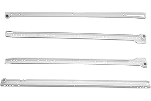 AERZETIX: Coppia guide di scorrimento a rulli per cassetti 25kg (55cm)