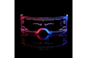 NIWWIN LED Visor Glasses, Futuristic Luminous Eyewear,With 7 Kinds Of Illuminating Modes Neon Electronic Glasses,Dj Accessories, Carnival Decorative Props,Party Supplies