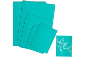 Yuuchoringee 5 Stück Linoldruck Set Linoleum Schnitzset Linolplatten für Linolschnitt Kunst, DIY und Gravur, Weichgummi Stempelgummi Linoplatte zum Schnitzen und Drucken (2A4 + A5 + 2A6)