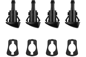 ERSHIPING 4 Pcs Windscreen Washer Jets, 986302k100 Windshield Washer Nozzles, Front Windshield Spray Nozzles Wiper Spray Jets for Kia Sportage Tucson Kia Venga Kia Soul 2008‑2011 Hyundai Tucson Accessories
