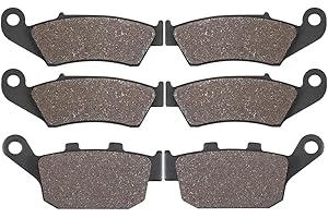 LOCOPOW Motorcycle Front & Rear Brake Pads for HONDA XL 600 Transalp 1997-2000 | XL650 Transalp 2000-2007 | XL700 Transalp 2008-2011 | XRV 750 Africa Twin 1994-2003
