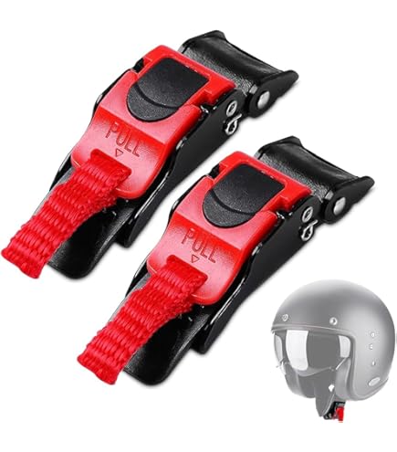 Lucchetto Per Casco Moto - Fibbia A Sgancio Rapido, Antifurto, 2 Pezzi - Foto 12