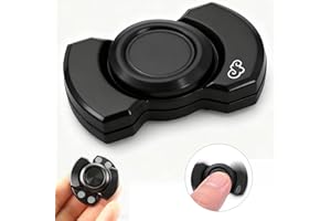 GENERIC Fidget Spinner Toy – Black 3-in-1 Magnetic Spinner (Rotate, Press & Slide) Stress Relief Fidget Toy for Adults, Office Desk & Daily Relaxation