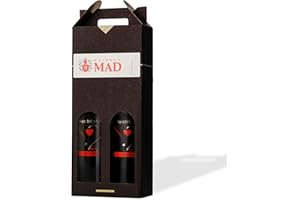 Weingut MAD Wein-Geschenk-Set 'Herztröpferl' | 2x Rot-Wein halbtrocken I Geschenke für Wein-Liebhaber | Wein-Geschenke für Frauen & Männer | Wein-Präsent