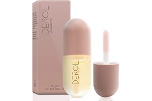 LOFUANNA Natürlicher Lip Plumper, Pflanzenextrakte Plumping Lip Serum, Lip Enhancer, Lip Plumping Balm, Feuchtigkeitsspendender klarer Lipgloss für vollere Lippen und hydratisierte Beauty Lips 5,5 ml