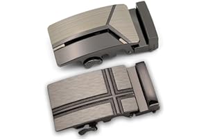 IKOPFLN 2 Stück Gürtelschnalle herren 35mm - automatik gürtel gürtelschnallen - gürtelschnallen zum wechseln - für gürtelschnalle einzelne automatik einstellbar gürtel zubehör（A）