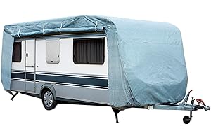 GreenYard® Bâche de Protection pour Caravane ou Camping-Car - Protection Contre la poussière et l'humidité - Imperméable et Respirante - Durable (XXL 730 x 250 x 220 cm)