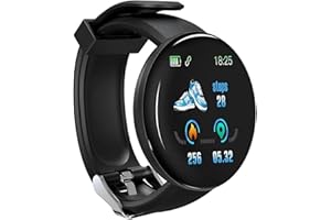 STYLEBEST Orologio intelligente per donna uomo, orologio fitness full touch D18S con monitoraggio della salute, cardiofrequenzimetro, nuovo orologio intelligente impermeabile per sport all'aria aperta