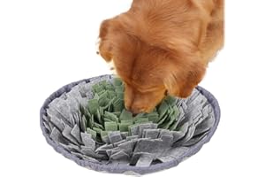 GOVNPJ Alfombra olfativa para Perros, Juguete de Inteligencia, Juguete de Inteligencia, olfatear, Lavable, Alfombrilla de Entrenamiento, Manta olfativa para Mascotas, Perros Gris