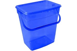 Plast Team tvättpulver förvaringslåda med lock foderbehållare (6 L