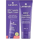 Lansinoh Cream Nipples Lactation Lanolin HPA - 40 ml - 100% Natural | Soothes and Protects Chapped and Pain Nipples, Multicol